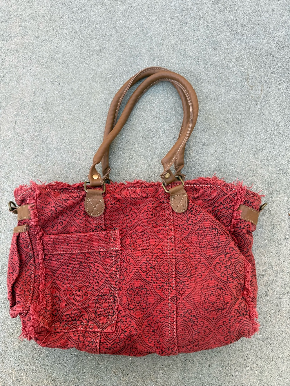 Myra Triple Fork Ranch Tote Bag vacation carry on weekend trip festival